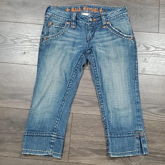 Rock Revival Denim - ❤ROCK REVIVAL CAPRI LENGTH JEANS, SIZE 0 (25)